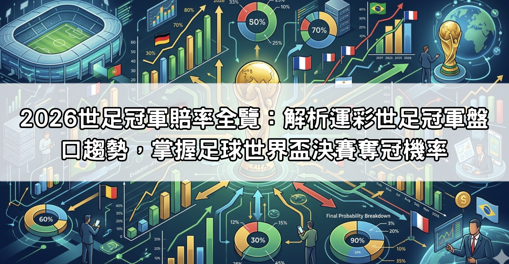 2026世足冠軍賠率全覽：解析運彩世足冠軍盤口趨勢，掌握足球世界盃決賽奪冠機率